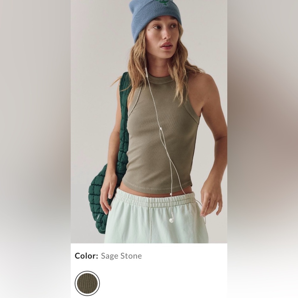 Free People Movement ‘ Knockout Tank ‘ *NWT 
Color ~ Sage Stone ~ XS ~ - Picture 9 of 15
